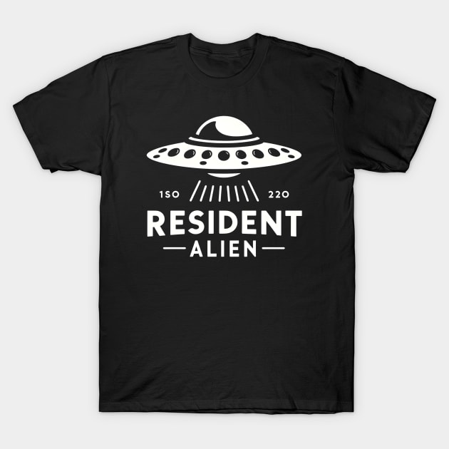 Resident Alien UFO T-Shirt by Rizstor